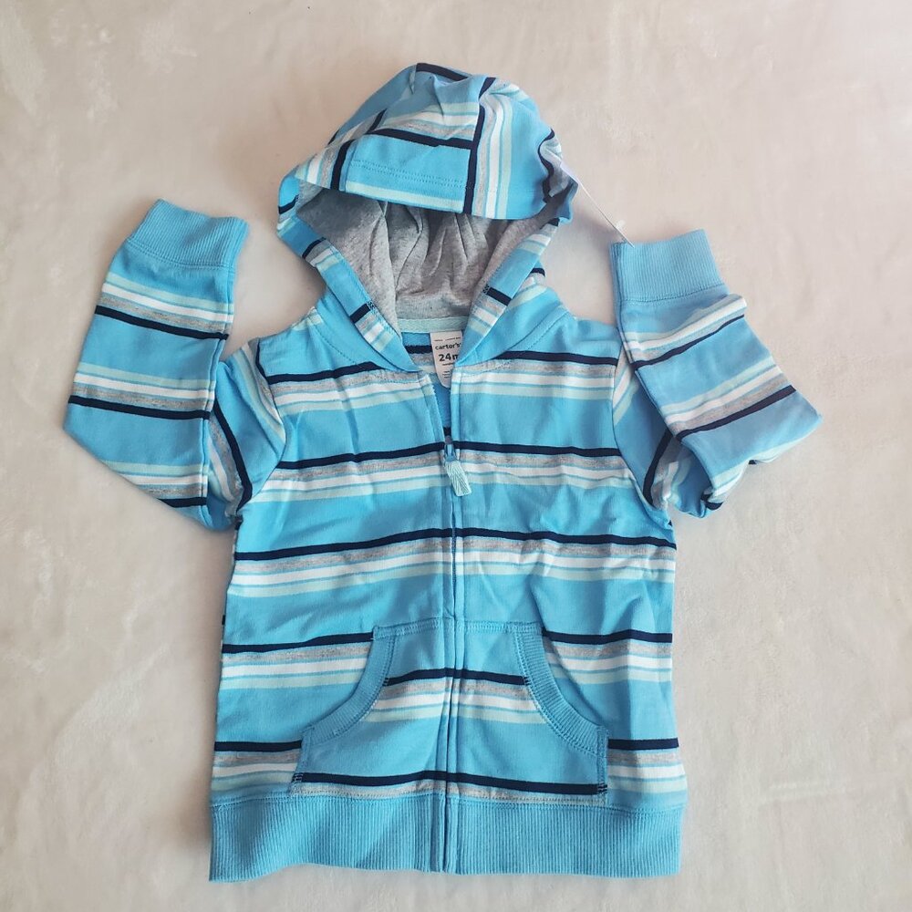 NEW Carter's Boys Baby 3 piece set. Size 24 months. Pants Onesie Jacket - Picture 3 of 4